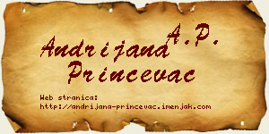 Andrijana Prinčevac vizit kartica